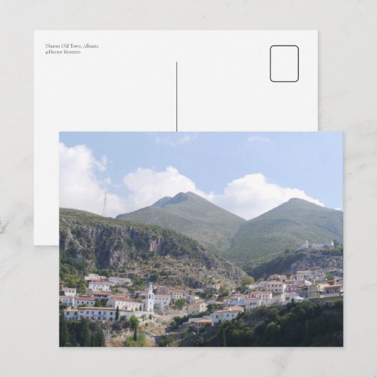 Dhermi Old Town, Albanië Briefkaart (Voorkant / Achterkant)