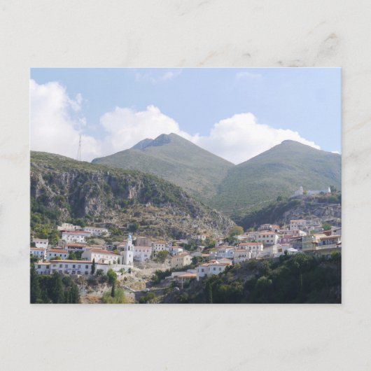 Dhermi Old Town, Albanië Briefkaart (Voorkant)