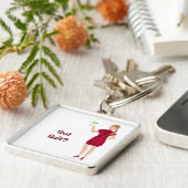 DHG Premium Large Square Sleutelhanger (Zijkant)