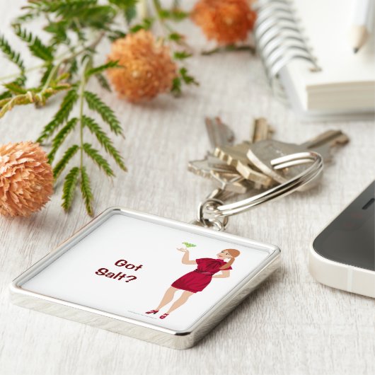 DHG Premium Large Square Sleutelhanger (Zijkant)