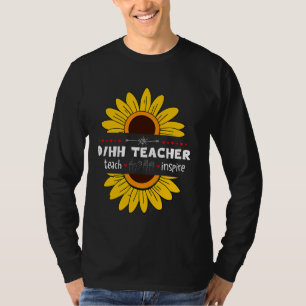 DHH-leraar doof en moeilijk te horen ASL-docenten T-shirt