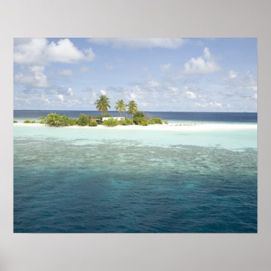 Dhiggiri-eiland, Zuid-Ari-atol, Malediven, Poster (Voorkant)