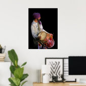 Dhol Drummer, foto voor fijne kunst Poster (Thuiskantoor)