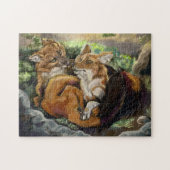 Dhole Cuddle Couple Legpuzzel (Horizontaal)