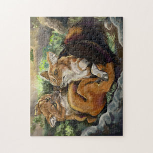 Dhole Cuddle Couple Legpuzzel