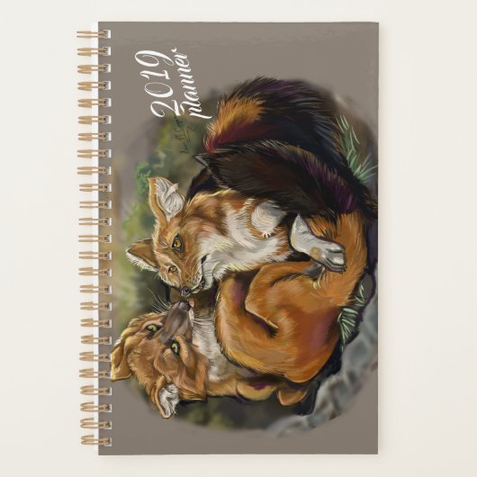 Dhole Cuddle Couple Planner (Voorkant)