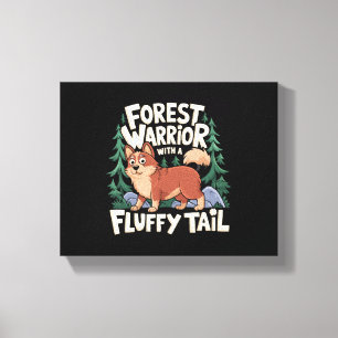 Dhole-liefhebber Wilde Hond Aziatische Canid Canvas Afdruk