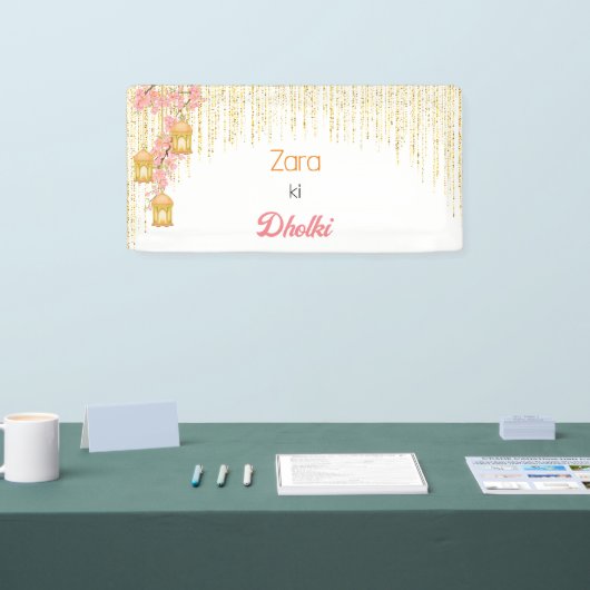 Dholki banner, dholki teken, dholki decor spandoek (Beurs)