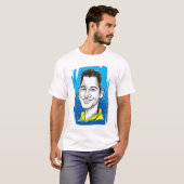 Dhoni Caricature Tshirt (Voorkant volledig)
