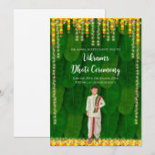 Dhoti functie uitnodiging Dhoti Ceremonie uitnodig (Voorkant / Achterkant)