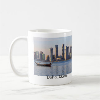 Dhow en Doha skyline Koffiemok