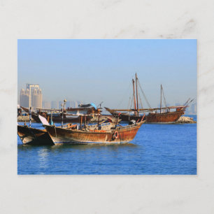 Dhows in Qatar Briefkaart