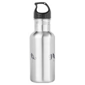 Dhr."10th Tin Wedding Jubileum" 3DHeart Embleem Waterfles (Achterkant)