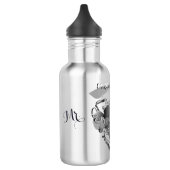 Dhr."10th Tin Wedding Jubileum" 3DHeart Embleem Waterfles (Links)