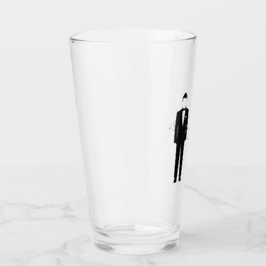 Dhr. bruiloft drink glas (Rechts)