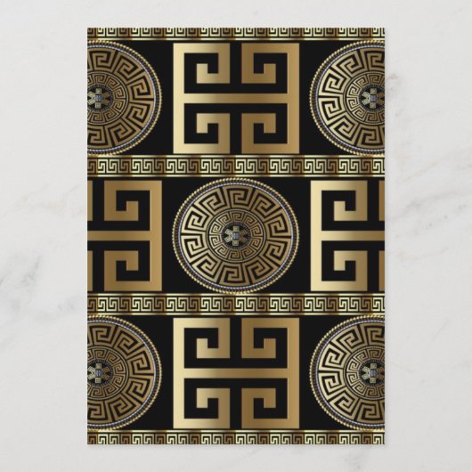 Dhr. en Mevr. Formeel Klassiek Griekse Sleutel van Programmakaart (Achterkant)