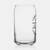 Dhr. en mevrouw 1e bruiloft Jubileum familienaam e Blikvorm Glas (Rechts)