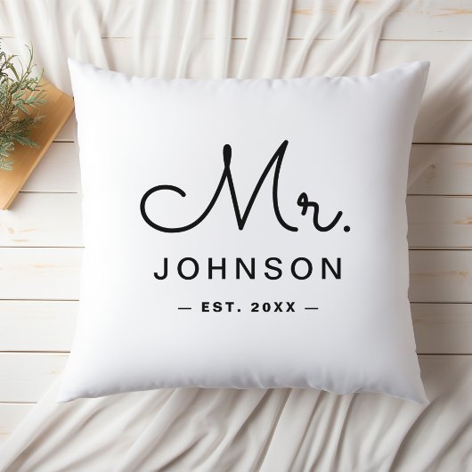 Dhr. en Mevrouw aangepaste achternaam Kussen