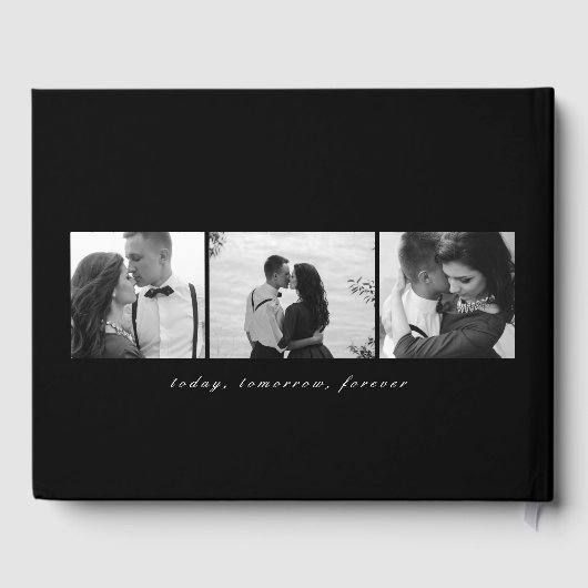 Dhr. en Mevrouw BEWERKBARE KLEUR Trouwgastenboek Gastenboek (Achterkant)