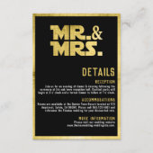 Dhr en Mevrouw Black Gold Sciencefiction Thema Informatiekaartje (Voorkant)