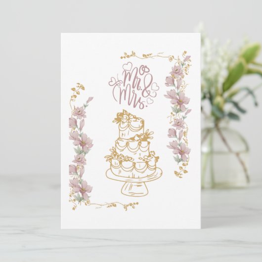 dhr. en mevrouw kaart (Staand voorkant)