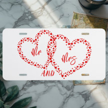 Dhr en Mevrouw Moderne Vluchtige Harten Rood Decor