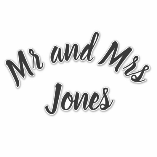 Dhr. en Mevrouw Sticker (Voorkant)