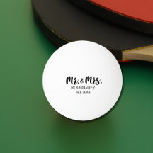 Dhr. en mw. Modern Brush Font Huwelijksgeschenk