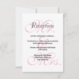 Dhr. en mw. Pink Arrows - Uitnodiging receptie