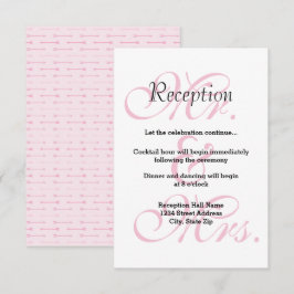 Dhr. en mw. Pink Arrows - Uitnodiging receptie