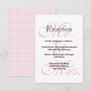 Dhr. en mw. Pink Arrows - Uitnodiging receptie
