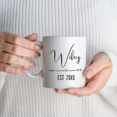 Dhr. Hubby Wifey Pas getrouwd Koppels Bruiloft Mok