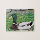 Dhr. Mallard Duck schilderij Legpuzzel (Horizontaal)