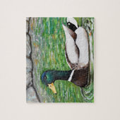 Dhr. Mallard Duck schilderij Legpuzzel (Verticaal)