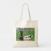 Dhr. Mallard Duck schilderij Tote Bag (Achterkant)