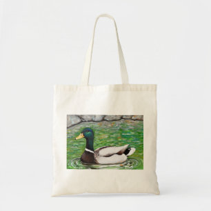 Dhr. Mallard Duck schilderij Tote Bag