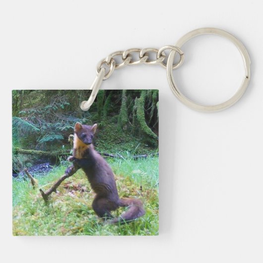 Dhr. & Mevr. Pine Marten Sleutelhanger (Achterkant)