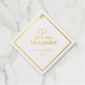 Dhr & Mevrouw Achternaam en Adres Bedankjes Labels (Voorkant)