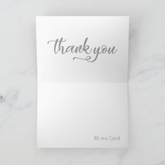 Dhr. & Mevrouw Bruiloft Bedankt (Binnen)