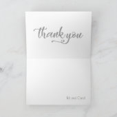 Dhr. & Mevrouw Bruiloft Dank U Bedankkaart (Binnen)