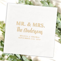 Dhr & Mevrouw Custom Foto Moderne Gouden Elegante