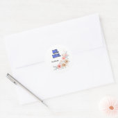 Dhr. & Mevrouw Ronde Sticker (Envelop)