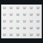 Dhr & Mevrouw voeg familienaam datum jaar huwelijk Cadeaupapier<br><div class="desc">ontwerp</div>