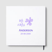 Dhr & Mevrouw voeg familienaam datum jaar huwelijk Gastenboek (Achterkant)