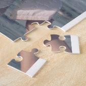 Dhr & Mevrouw voeg familienaam foto datum bruiloft Legpuzzel (Zijkant)