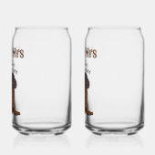 Dhr. mevrouw Western bruiloft Jubileum familienaam Blikvorm Glas (Links)