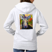 Dhr. Moosey Moose & Puppy sledehond Hoodie (Achterkant)