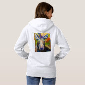 Dhr. Moosey Moose & Puppy sledehond Hoodie (Achterkant volledig)