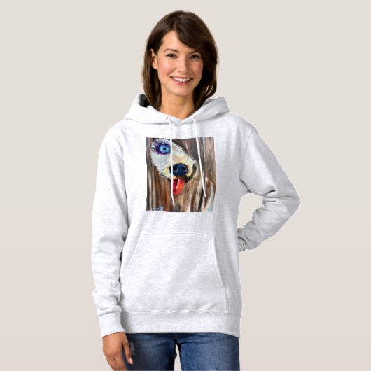 Dhr. Moosey Moose & Puppy sledehond Hoodie (Voorkant volledig)