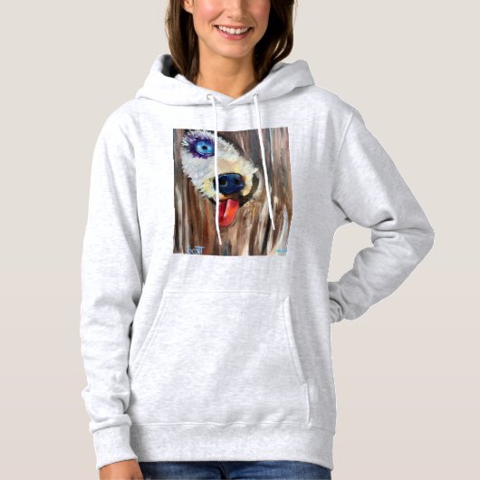 Dhr. Moosey Moose & Puppy sledehond Hoodie (Voorkant)